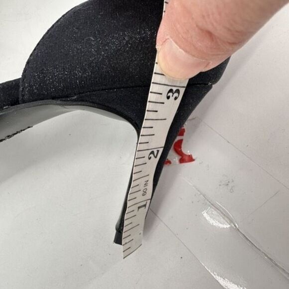 LifeStride Women's Black Peep Toe Mykonos D’orsay Sandal Heels Size 7.5 - Picture 12 of 15